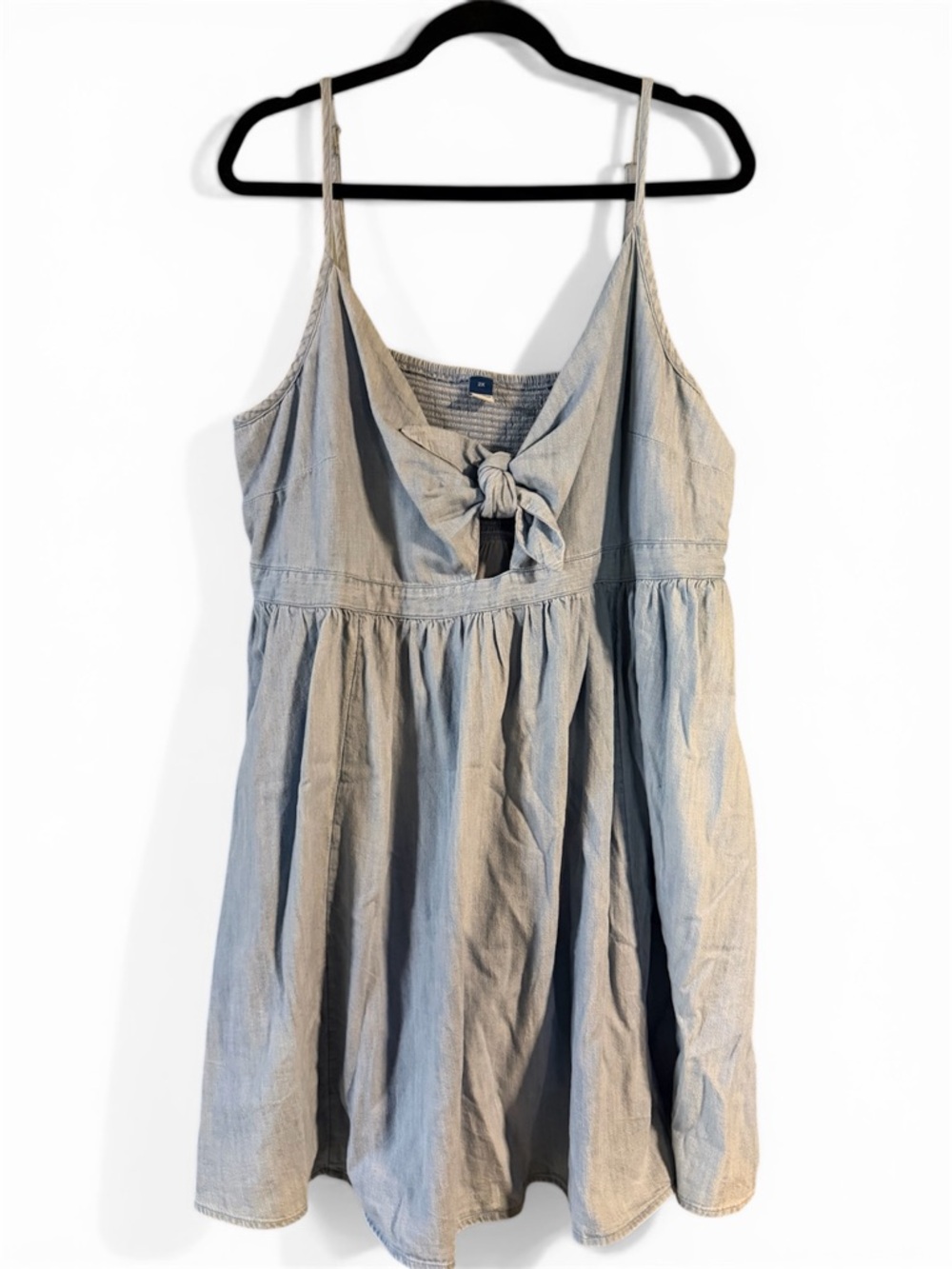 Old Navy Light Blue Knit Top with Ribbed Neckline